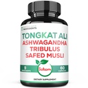 Satoomi Tongkat Ali Root Estratto 200:1-9 Erbe essenziali con Ashwagandha, Tribulus Terrestris & More - Forza di sostegno, Energia e Immune sano - 60 Vegan Caps 2 Mese di alimentazione
