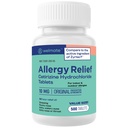 WELMATE - Allergy Relief - Cetirizine HCl 10 mg - 24 ore Antihistamine - Non Drowsy - Sneezing - Runny Nose - Itchy Eyes & Throat - Indoor & Outdoor Allergy Relief Tablets - 500 compresse