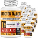 NuBest Doctor Taller Kids - Support Bone Strength with Multivitamins, Multiminerals, Calcium - Formula Premium per età da 2 a 9 anni - Grape Flavor - 12 Pack | 18 mesi di fornitura