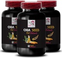 Olio vegetale - CHIA SEED OIL EXTRACT - Olio idratante, texture ricca, cura dei capelli, finitura lucida, lucentezza naturale, benefici Chia, texture leggera, idratazione pura, olio corpo, olio glow 3 Bottiglia 180 Caps