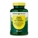 Spring Valley Super Vitamin B-Complex Tablets Integratore alimentare (250 compresse) - Nuovo look