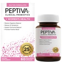 Probiotici Peptiva per la salute delle donne - Supporto probiotico e digestivo delle donne, 25 miliardi di CFU, Probiotici Multi-Strain, Lactobacillus Acidophilus, Bifidobacterium - 60 capsule vegetariane