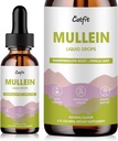 Gocce di Mullein per polmoni – Estratto di foglie di Mullein con radice di Marshmallow, Perilla & Astragalus per il supporto respiratorio, Boost Immune & Lung Detox, Formula naturale di erbe, Vegan, 2 fl oz