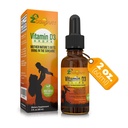 Gocce di vitamina D per neonati - Gocce di vitamina D del bambino 1000 IU 2Fl Oz - Vitamina liquida D3 Organica con Max Absorption Formula per neonati, bambini, bambini e adulti