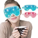 Gel di Maschera di Ghiaccio ZNÖCUETÖD Raffreddamento 2 confezioni Pacchetti di ghiaccio di compressione frigorifera riutilizzabili per cerchi scuri e puffizza, emicrania, sollievo di corda