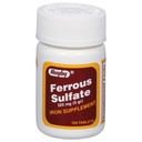 Rugby Ferrous Sulfate 325mg compresse - Supplemento di ferro per le donne e gli uomini - 100 conte (1 confezione)