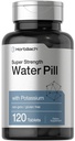 Horbäach Water Pills | Super Forza con Potassium | 120 compresse | Vegetariano, Non OGM & Gluten