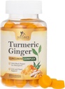 Curcuminoidi curcuma curcuma - 95% Curcuminoidi con curcuma e zenzero, pepe nero per il miglior assorbimento, naturale Vegan Joint Support, Non OGM, Gluten Free, Tasty Peach Flavor - 60 Gummies