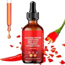 Aeluro Cayenne Gocce,Aeluro Cayenne Pepper Extract, 60ml Cayenne Pepper Drops,Cayenne Pepper Liquid Drops Metabolism Boost