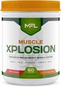 MFL Muscle Xplosion | Pre-Workout | 0 Zucchero | Dolci con Stevia | All-Natural | 60 Servings (Fruit Punch)