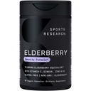 Ricerca sportiva Mirtillo nero con zinco, vitamina C, & vitamina D, Integratore di supporto immunitario per adulti, 60 capsule
