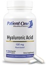 Acido ialuronico 100mg | Supplemento al supporto della pelle idratata, giovanile e della salute comune* | 120 capsule
