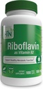 Salute Thru Nutrition Riboflavin 100mg Vitamin B2 100 Vegecaps | Supporta la funzione metabolica dell'energia sana e il sistema nervoso | 3rd Party Tested | Soy & Gluten Free Hypoallergenic