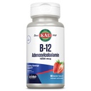 KAL Vitamina B12 Adenosylcobalamin 1000 mcg - B 12 Vitamina, attivo B-12 1000mcg per le donne e gli uomini, supporto energetico - Fragola Flavor - 90 compresse Micro ActiveMelt
