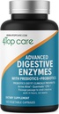 Enzimi digestivi H4U: Soluzione di salute ultima con probiotici, prebiotici e enzimi per donne e uomini. Questo supplemento di enzima vegetariano contiene 180 capsule.