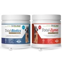 NWC Naturals Twin Pack - Probiotici e enzimi digestivi per cani e gatti uno Total-Zymes e uno Total-Biotics 8-Ounce