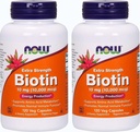 Ora Foods Biotin 10 mg Extra Forza 120 Vcaps, Confezione da 2