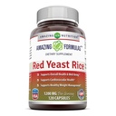 Incredibile formula rosso lievito di riso 1200mg per il consumo capsule supplemento | Non-OGM | Gluten Free | Made in USA (1 confezione, 120 conte)