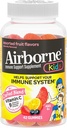 Airborne 500mg Vitamina C + Zinc Immune Support Supplemento Gummies per bambini, Assorted Fruit Flavor, Gluten Free Crafted Blend with Powerful Antioxidants Vitamins C & E, 42 Gummies (2 Pack)