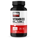 FORCE FACTOR Vitamina D3 5000 IU Softgels, Integratore di vitamina D ad alta potenza per sostenere l'immunità e la salute di ossa, qualità premium, nessuna conservazione, 120 Softgels