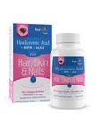 Hyalogic Hair Skin & Nails Hyaluronic Acid Collagen Builder – Delicious Berry Flavored Collagen Boost Chewable Lozenges – Sugar Free Vegan Collagen Ideale per migliorare la vostra bellezza naturale – 30 Conte