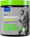 POWERLIFE Peak Replenish - Polvere elettrolitica ad alto assorbimento con acqua di cocco organica e minerali di trace, 30 Serve