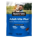 Nutri-Vet Adult-Vite Plus Dog Multivitamin Soft Chews, Daily Dog Supplement con Vitamine Minerali e Antiossidanti, Supporta la pelle, Immune, Joint e Gut Health, Tasty Chicken Flavor, 70 Conte