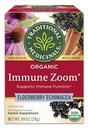 Medicinali tradizionali, Immune organico Zoom Echinacea Elderberry Tea Immune Elderberry, 16 conte (Pack of 2)