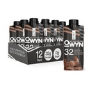 OWYN Pro Elite Vegan High Protein Shake, Cioccolato, Proteine a base vegetale 32g, con fibre, prebiotici, Superfoods Greens, Allenamento e Recupero, 0g Carbi Netti, Zucchero Zero, Keto (12 Pack)