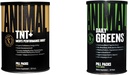 Animali TNT+ Test Booster, Prostate & Stress Support Greens Chlorophyll, Spectra, Prebiotic, Probiotico per Gut & Immune Health, 30 Conte
