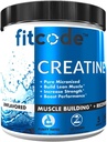 Creatina Monoidrato 5 Grammi di Creatina Micronizzata Pura Monoidrato per la costruzione del muscolo, Recupero, Forza & Stamina, Polvere non aromatizzata, 60 Serve