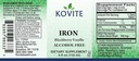 Liquid Iron 10 mg - Aumentare i livelli di energia e sangue senza nausea o costipazione - Gocce di ferro liquido per uomini, donne e bambini - BlackBerry Vanilla Flavor - 4 fl oz. Certificato Kosher