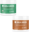 Amla Powder & Green Tea Superfood Integratore con Ovoci indiani & Pumpkin Spice, Organico, Vegan, 30 Serve SKU: GB-HB-30