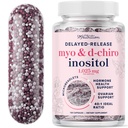 Myo-Inositol & D-Chiro Inositol per l'equilibrio dell'ormone per le donne | Microbeadlets per regolare il ciclo mestruale e il supporto della salute ovarica | 40:1 Ratio Myo & D Chiro | Non-GMO | 120 Ct (2 mesi di alimentazione)