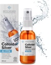 Spruzzo da tasca in argento colloidale 40 PPM 1/3 fl oz ● Ecocert Cosmos Natural ● Concentrazione superiore, particelle più piccole = risultati migliori ● Certificato da 3 laboratori indipendenti