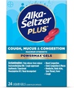 Alka-Seltzer Plus Massima Forza Tosse, Mucus & Congestion Powermax Gel Liquidi, Rilievo di Congestione Veloce ed Efficace, Suppressore della Tosse, Per Adulti e Bambini 12 Anni e Più Vecchio 24 Conte