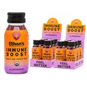 Immune Boost Organic di Ethan, Elderberry Flavor. Sentiti meglio. Supporto Immunità, Fatto con frutta reale, Vitamina C, Vitamina D, Reishi, Zinco, senza aggiunta di zucchero (12 Confezione da 2oz Shots)