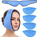 Pacchetto di ghiaccio per la rimozione dei denti di Saggezza con 4 pacchetti di gel freddo caldo riutilizzabili, Saggezza Teeth Ice Pack Head Wrap per la Tonsillectomy, TMJ, Estrazione dei denti, Dolore di Jaw, Chirurgia orale, iniezione cosmetica