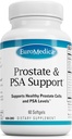 EuroMedica Prostate and PSA Support - Integratore alimentare per il supporto sano della prostata e dell'equilibrio dell'ormone - Integratore a base di erbe con curcumina, estratto di semi di semi di olio essenziale e curcuma - 60 Softgels