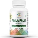 Amla capsule 1500mg -120 capsule di veg. Vitamina C naturale cruda e pura, potenzia naturalmente l'immunità, Skin Glow, Energy & Abundant Antiossidanti. Nutrizione SuperFood Verde. Non OGM-Gluten Free.