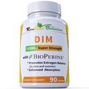 Supplemento DIM 125mg - DIM Diindolylmethane Plus BioPerine 90-Day Fornitura di DIM per Estrogen Balance, Equilibrio di Menopausa di Ormone, Supporto di Acne, Pelle per capelli e Unghie