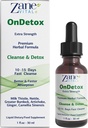 Zane OnDetox Ÿ10 – 15 giorni di pulizia rapida e supporto | Detox & Riparazione supplemento con latte Thistle, ortica, Greater Burdock, carciofo & More | Vegan | Non-GMO | Gluten-Free | 1 Fl Oz.- 30ml