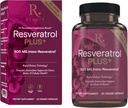 Risparmio di bellezza Resveratrolo Plus+ 500 mg - Rapid-Release capsule di resveratrolo con Quercetina per sistema immunitario, salute del cervello e salute cellulare - Gluten-Free & Vegan - 30 capsule vegetali