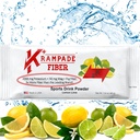 Krampade Fiber 2K High Soluble Fiber, High Potassium, Magnesium Supplement Drink Powder Mix - 2X More Fiber | Ridurre Crampe | (Lime di lemone, 19 Pouch di carica di servizio)