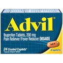 Advil Coated Caplets Pain Reliever e Fever Riduttore Ibuprofen 200mg, 24 Conte