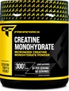 Polvere di monoidrato di creatina primaria, 300 grammi - Micronized, senza glutine, non OGM
