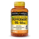 MASON NATURAL Peppermint Oil 50 mg Enteric Coated Supplement, 90 giorni Fornitura di supporto gastrointestinale per l'asciugamano normalmente funzionante, Softgel Pills