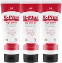 K-Plus Potassium Gluconate Gel Renale Plus Mirtillo e EPA per cani e gatti - Integratore renale approvato Veterinaria - Supporta l'equilibrio di potassio -(3 Pack)