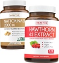 Nattokinase & Hawthorn (4-Month di alimentazione) Nattokinase Armony Berry - Nattokinase 2000 FU Potente Soia naturale Fermentata (4-Month di alimentazione) & Hawthorn Berry 4:1 di estratto - Vegan e non OGM