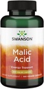 Swanson acido malico - integratore naturale Promuovere la produzione di energia cellulare - Supplemento Formula per aiutare Nourish '&' Energizza i muscoli - (100 capsule vegetali, 600 mg ciascuno)